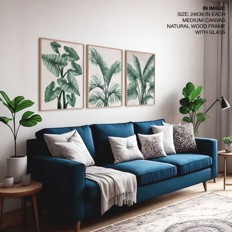 Botanical Tropical Leaves and Palms – Wall Painting
