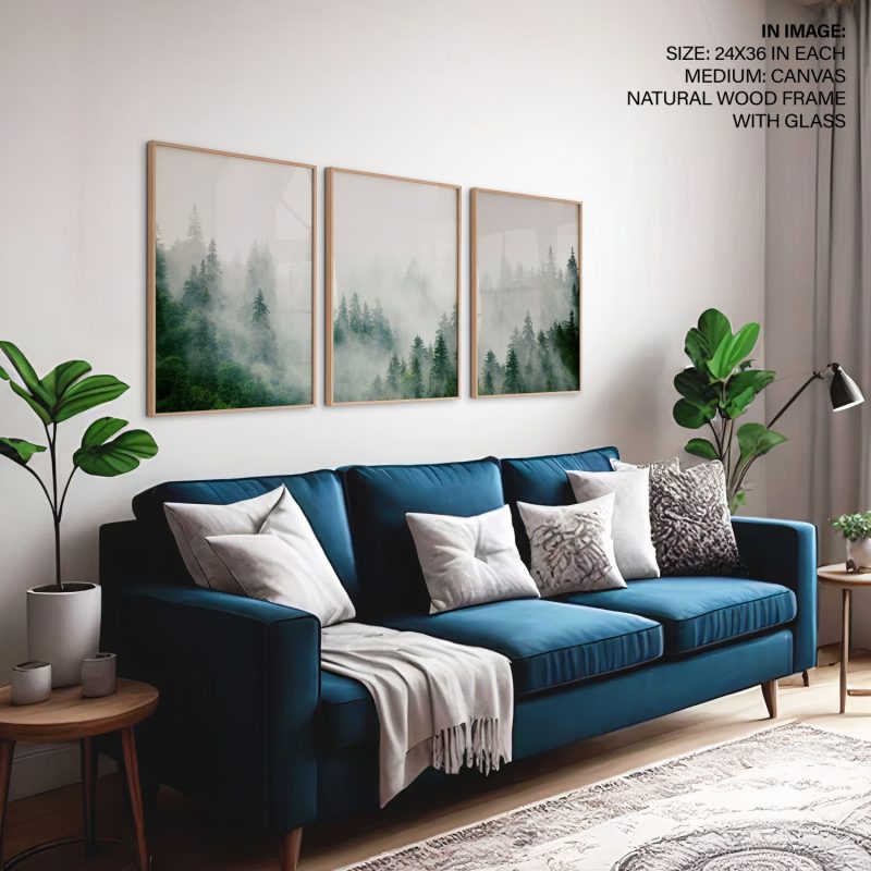 Nature Misty Evergreen Forest – Wall Hanging