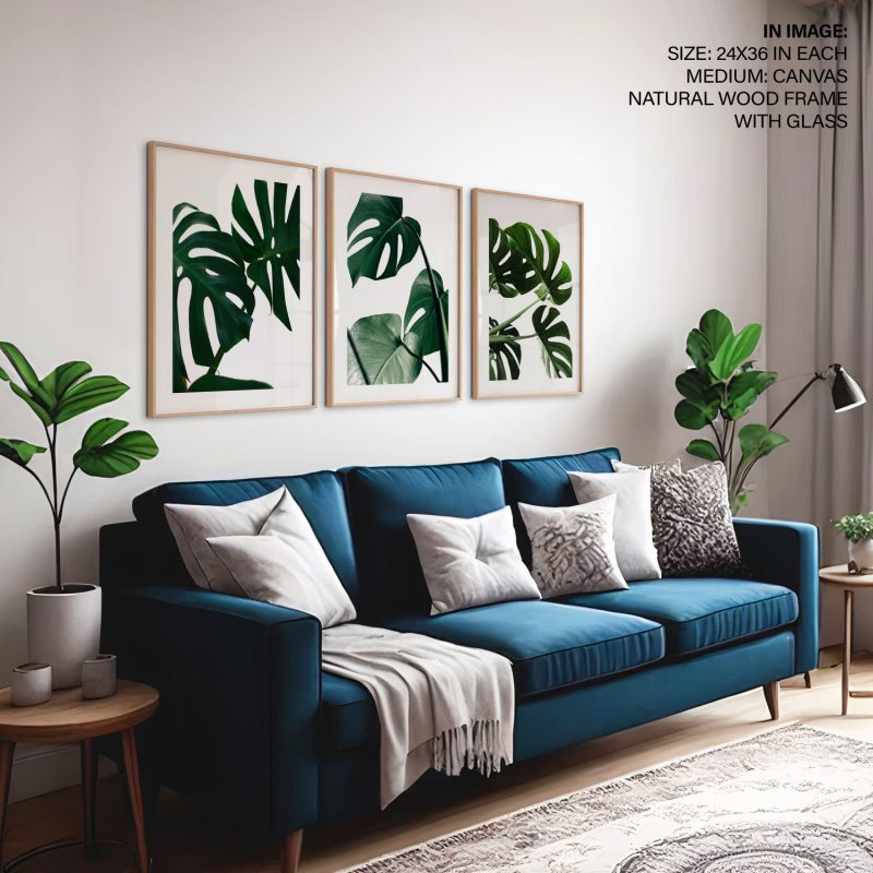 Botanical Monstera Leaves – Wall Art