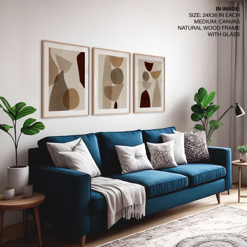 Abstract Earthy Organic Shapes – Wall Hanging