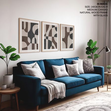 Abstract Shapes Neutral Tones – Wall Painting