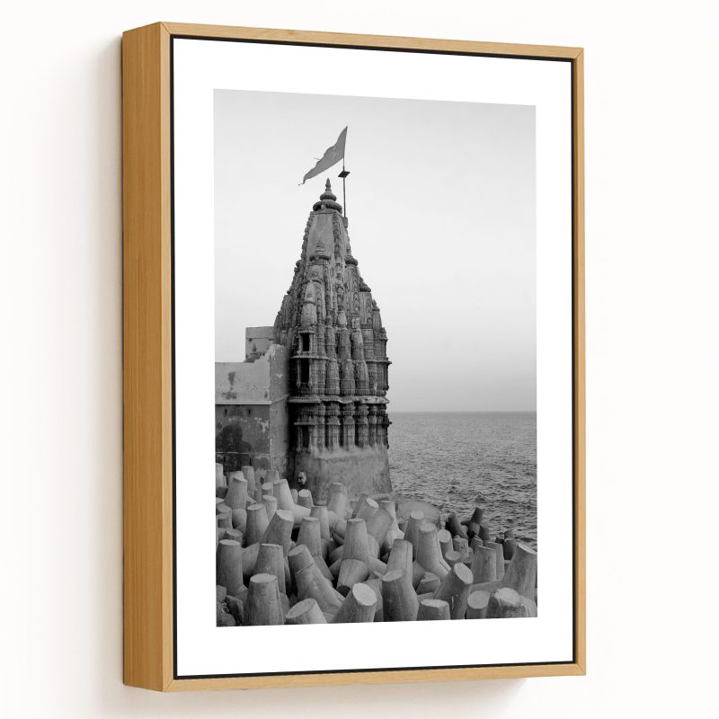 Monochrome Sight of Samudra Narayan Temple