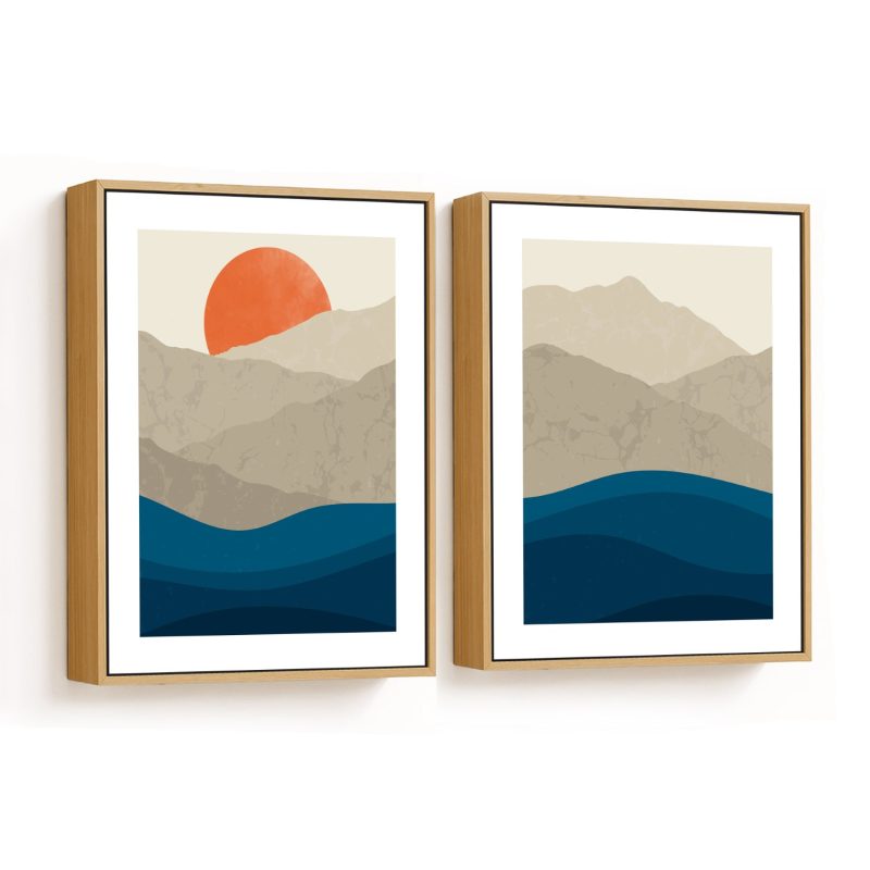 Sea, mountains and beautiful sunlight