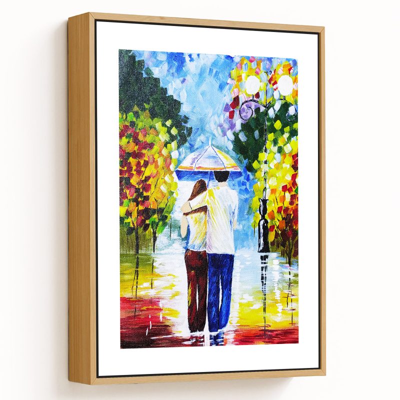 Couple with umbrella