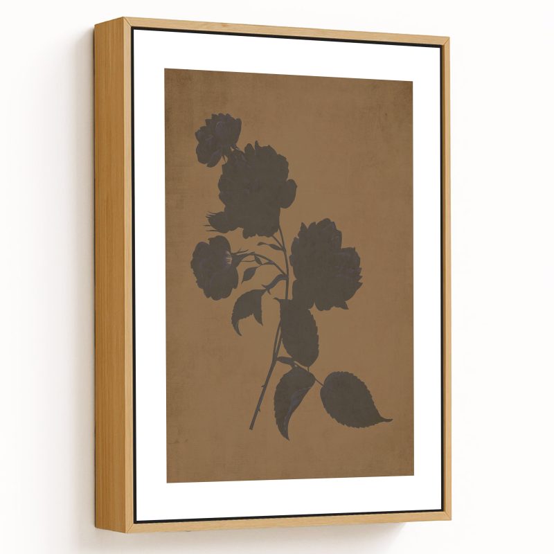 Floral botanical - Walnut Pressed