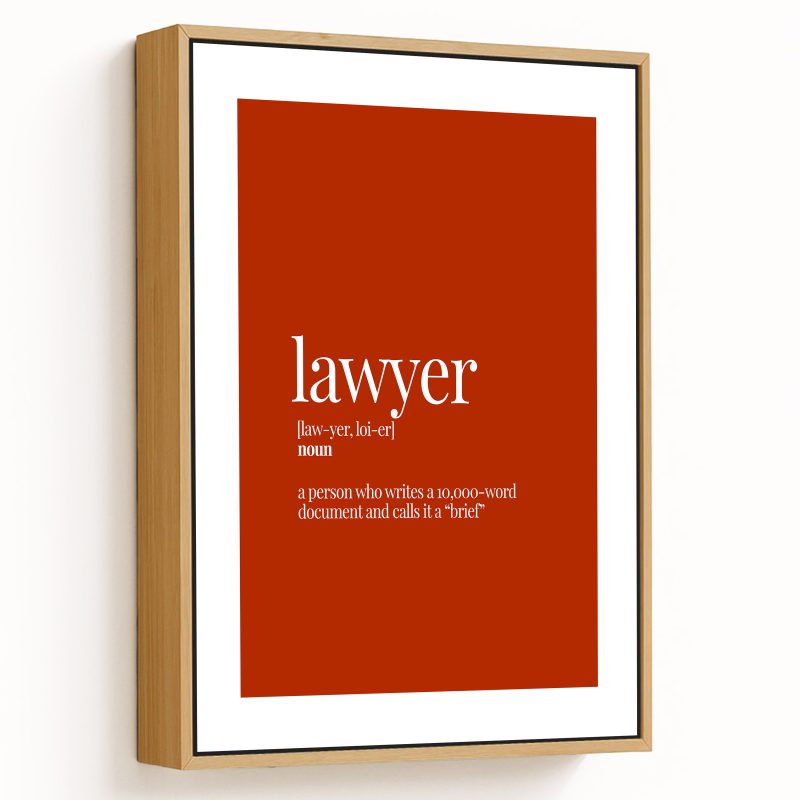 Lawyer - Funny Dictionary Definition, Rust Red