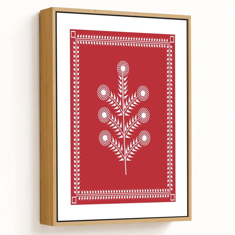 Warli painting of tree