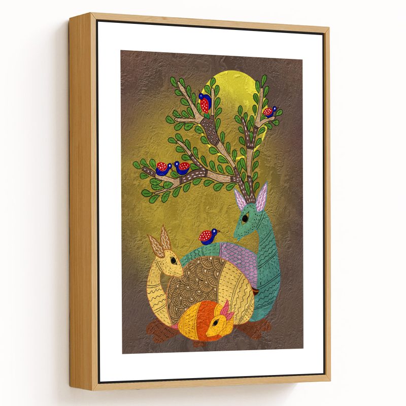 Traditional indian gond painting