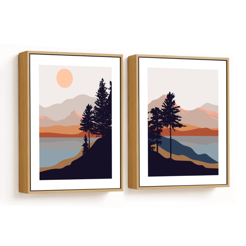 View Of Valley From Noon To Evening