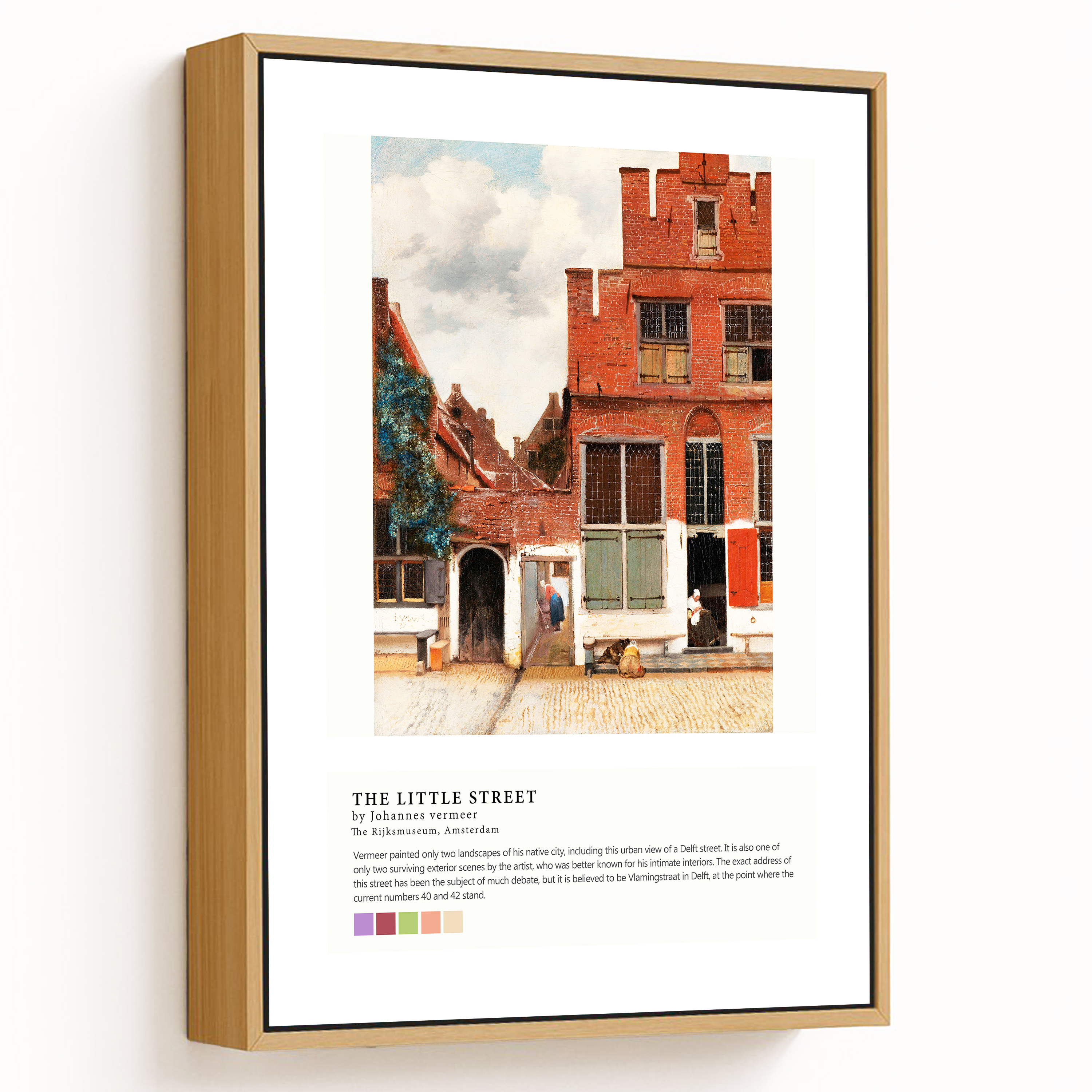Vermeer, Johannes - La Petite Rue - Affiche Ou Reproduction ?