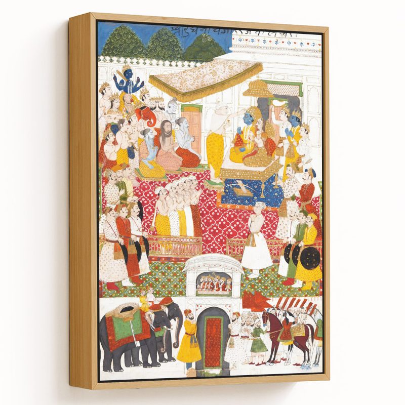 The coronation of Ram by Sage Vasistha early nineteenth century