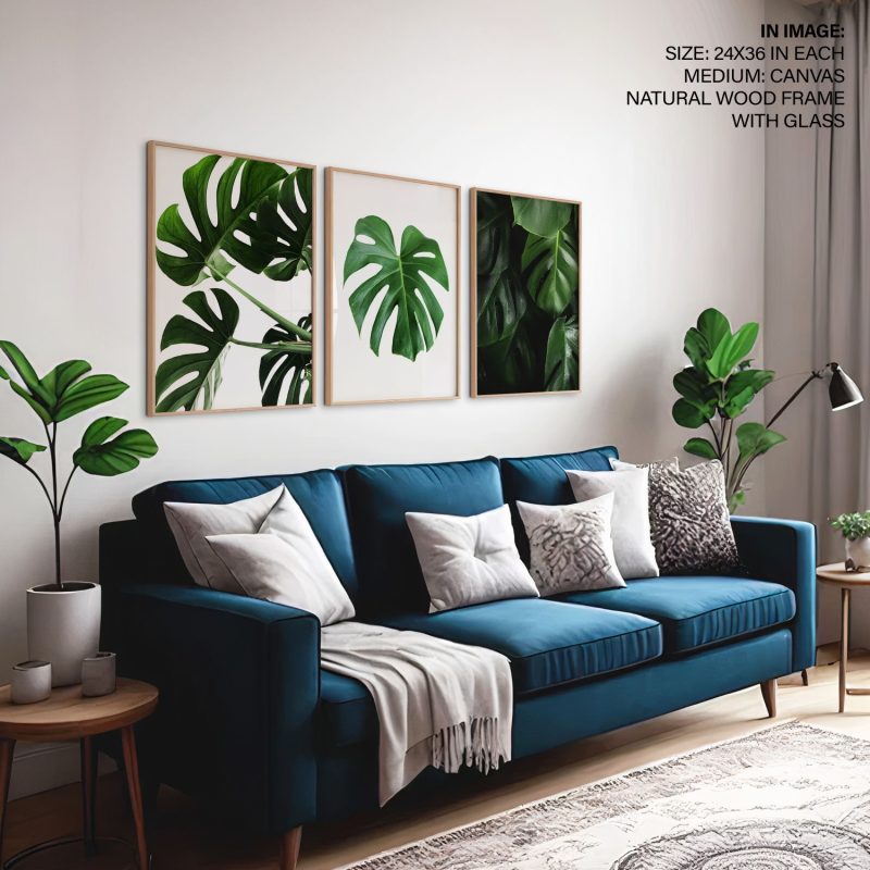 Botanical Monstera Leaves – Wall Decor