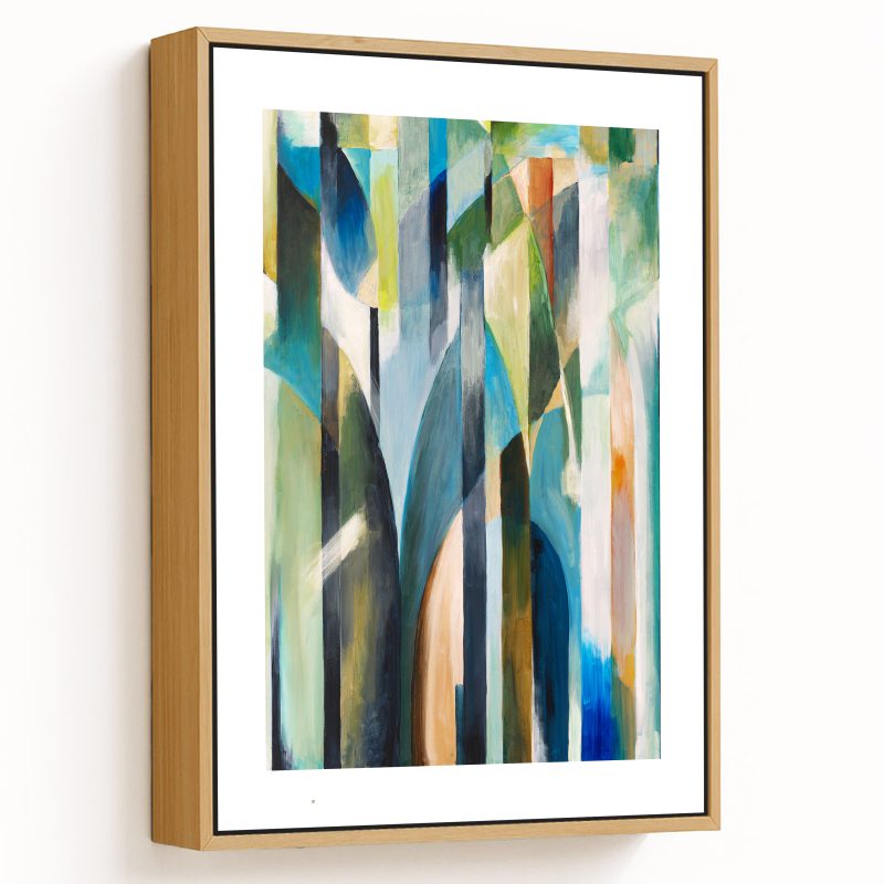 Variegated streams figure abstract painting