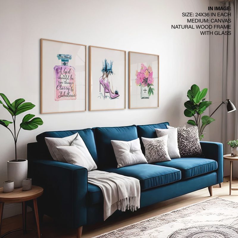 A Girl should be two things: Classy Fabulous - Inspirational Quote Chic – Wall Painting