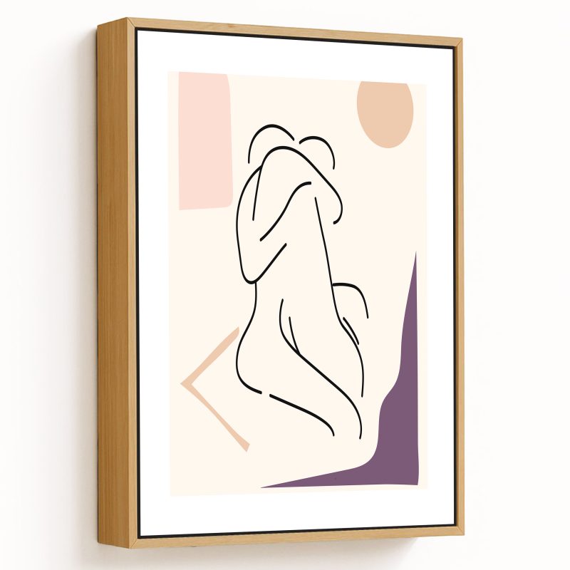 Couple hugging minimalist line drawing