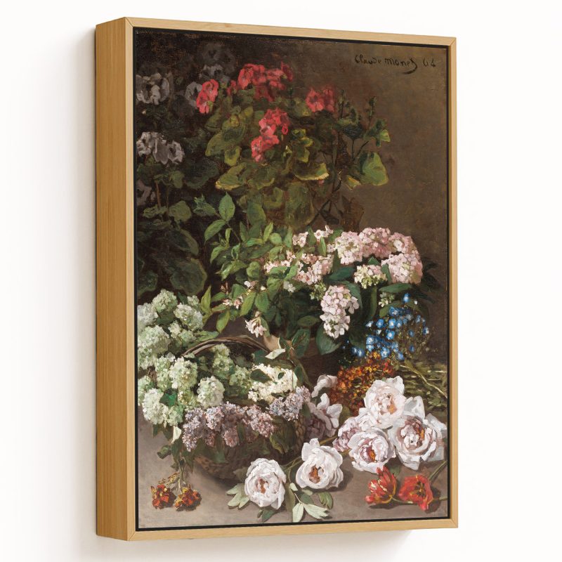 Spring flowers by Claude Monet (1864)