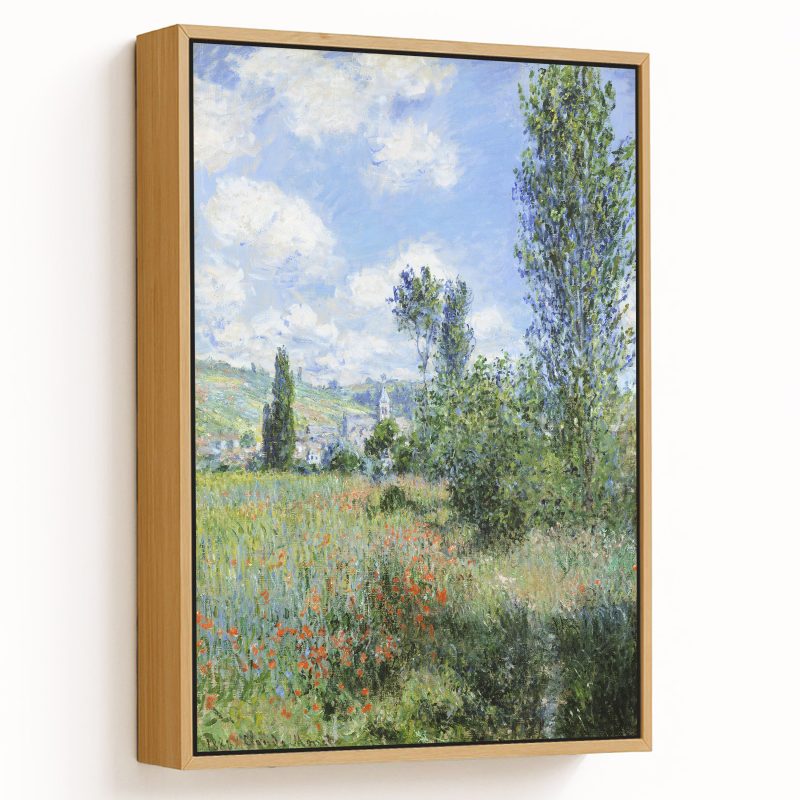 View of vetheuil by Claude Monet (1880)