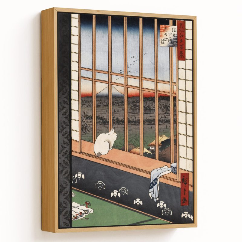 Asakusa ricefields and torinomachi festival by Hiroshige (1857)