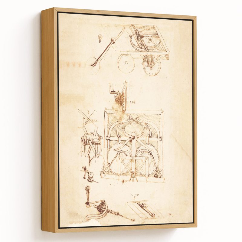 Automobile by Leonardo da Vinci (1480)