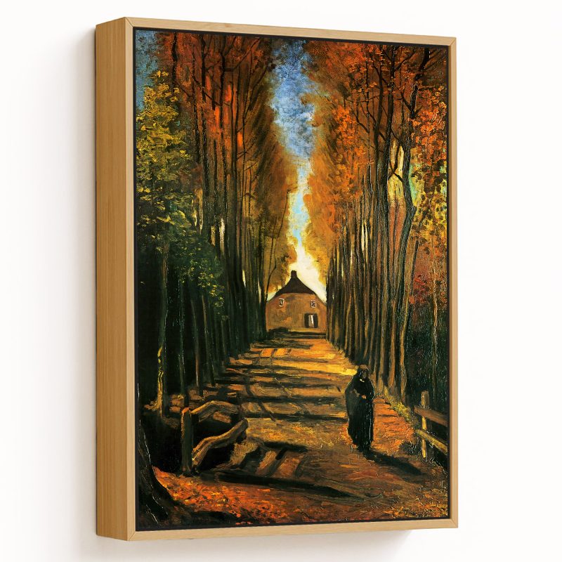 Avenue of Poplars at Sunset by Vincent van Gogh (1884)