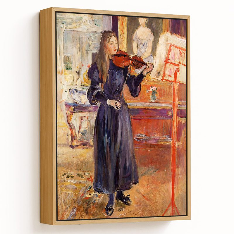 Studying The Violin by Berthe Morisot (1892-1893)