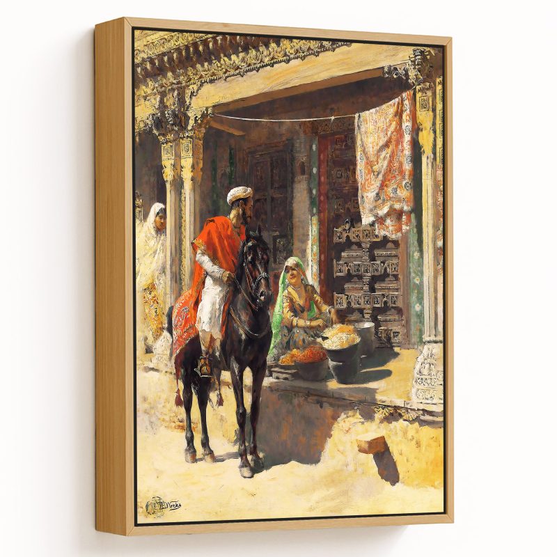 Street Vendor, Ahmedabad by Edwin Lord Weeks (1885)