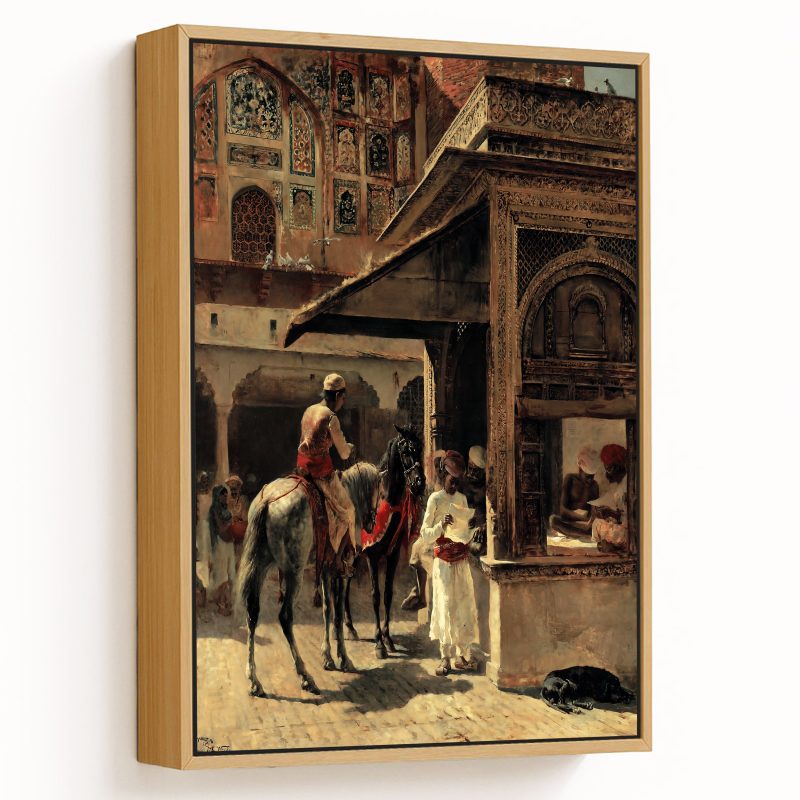 Street Scene In India by Edwin Lord Weeks