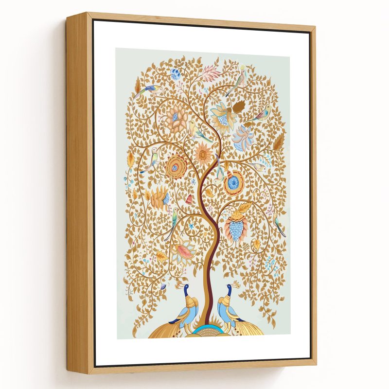 Kalamkari tree of flowers