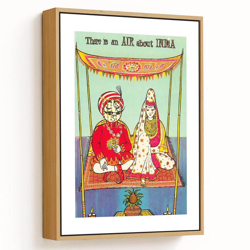 There is an air about india, India - Vintage travel poster
