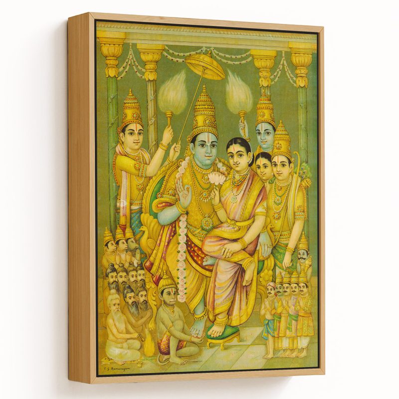 Sri rama pattabhishekam by Raja Ravi Varma (1930)