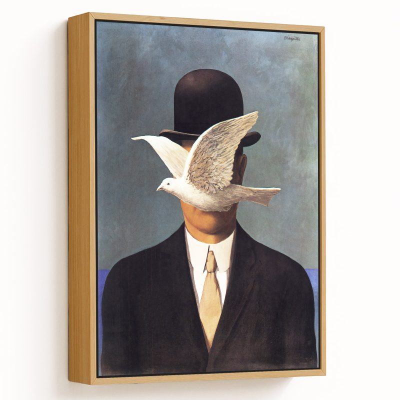 Man in a bowler hat by Rene Magritte (1964)