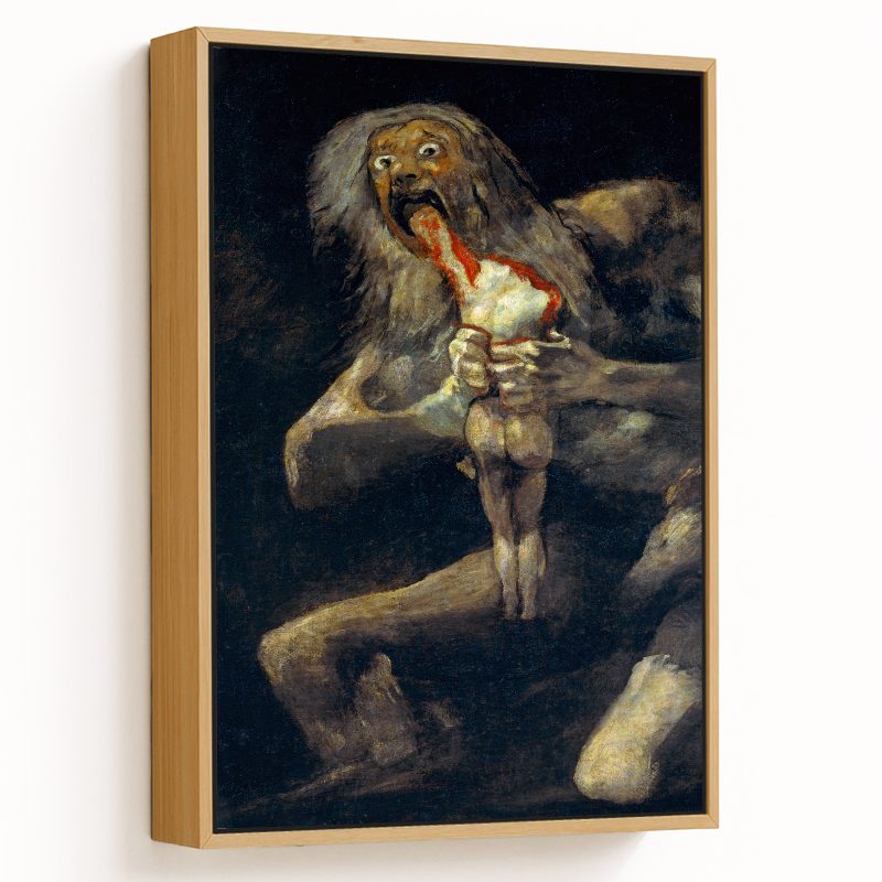 Saturn devouring one of his children by Francisco Goya (1819 823)