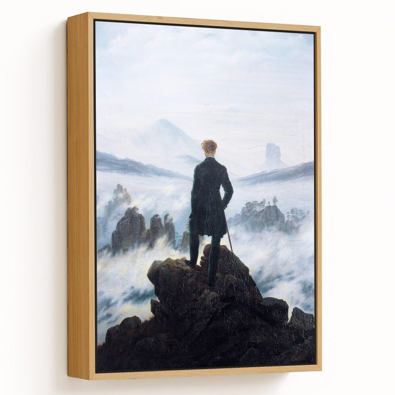 The wanderer above the sea of fog by Caspar David Friedrich (1818)