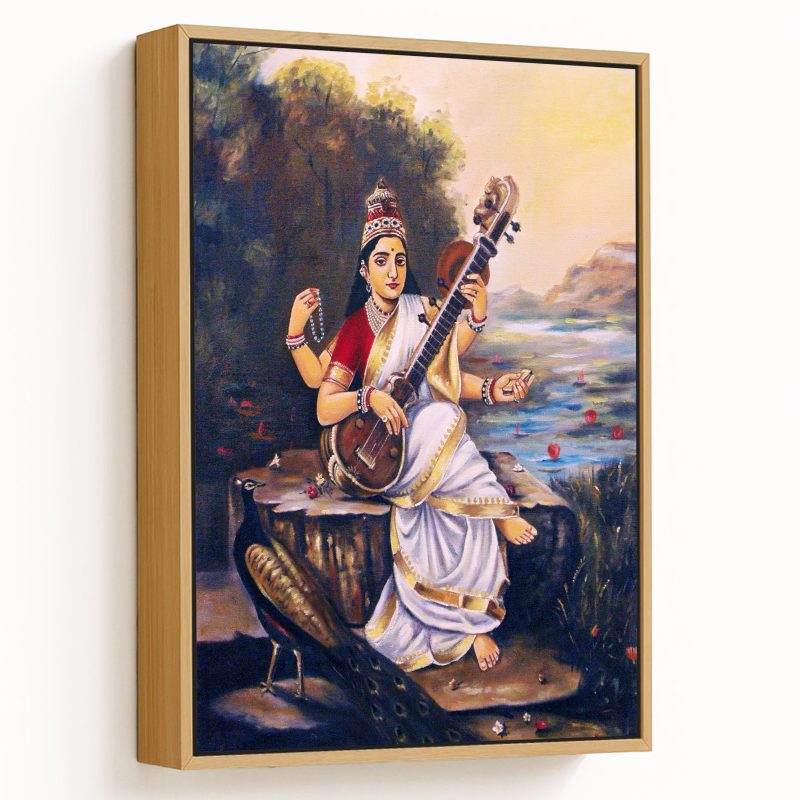 Painting of the goddess saraswati