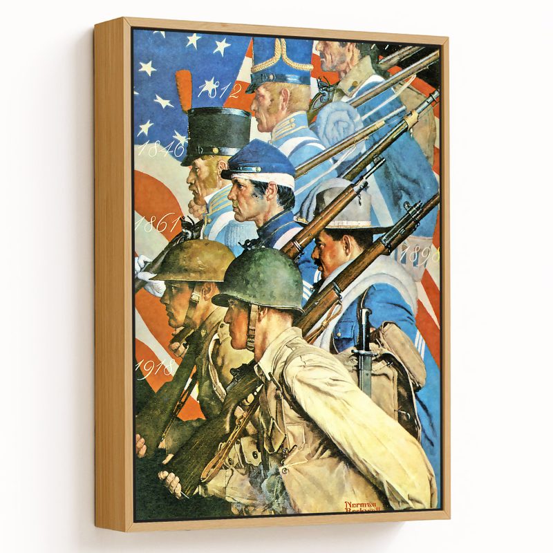 WW2 Americans at war by Norman Rockwell