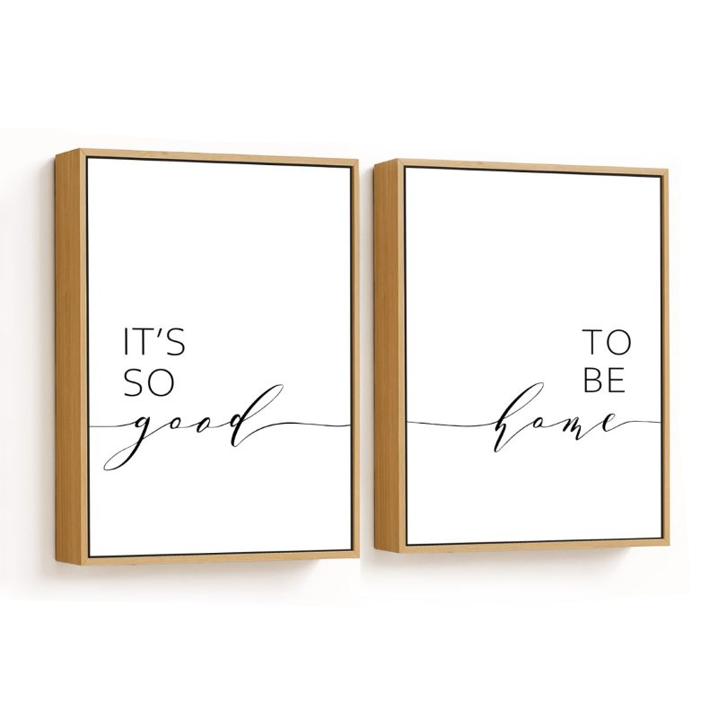 Good to be Home - Framed Wall Art, Ready to Hang