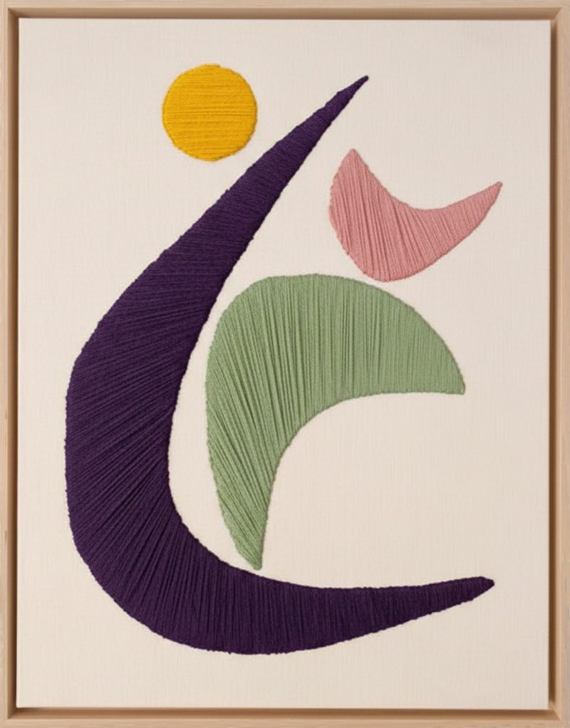 Prismatic Symphony Macrame Yarn Wall Art