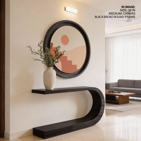 Minimalist Desert Sun Steps – Wall Painting