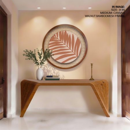 Minimalist Terracotta Palm Leaf – Home Decor