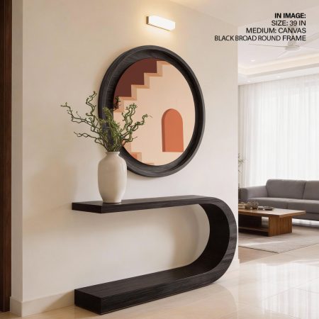 Figurative bohemian #979 - Circular Wooden Frame