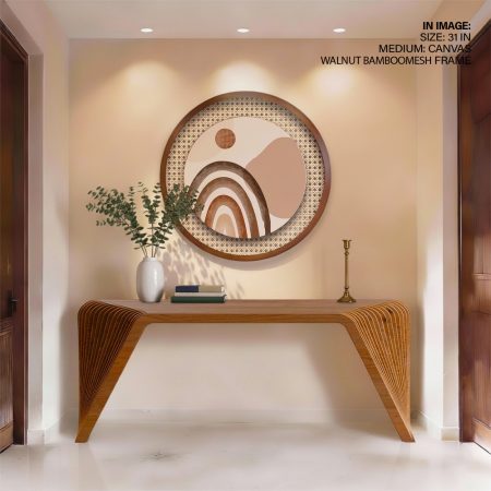 Abstract Shapes Brown Rainbow Arc – Wall Decor