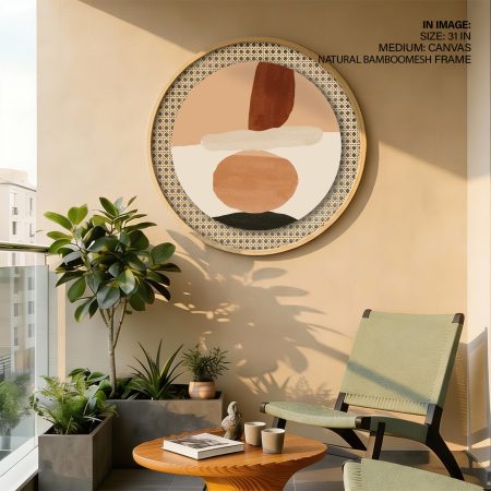 Abstract Organic Shapes Earthy Tones – Home Decor