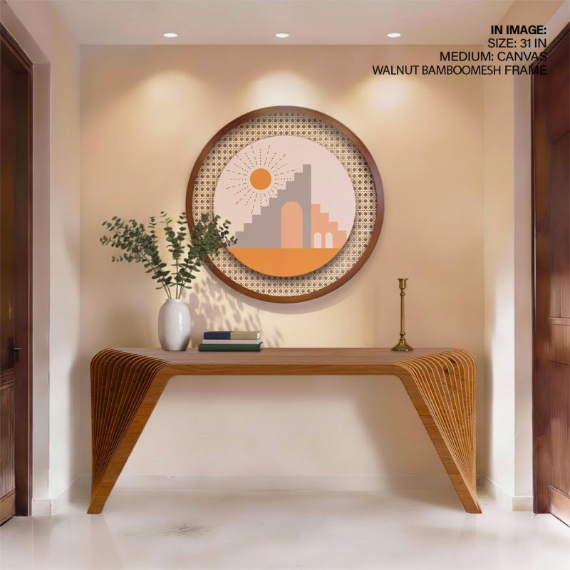 Minimalist Sun Stairs Arches – Wall Art
