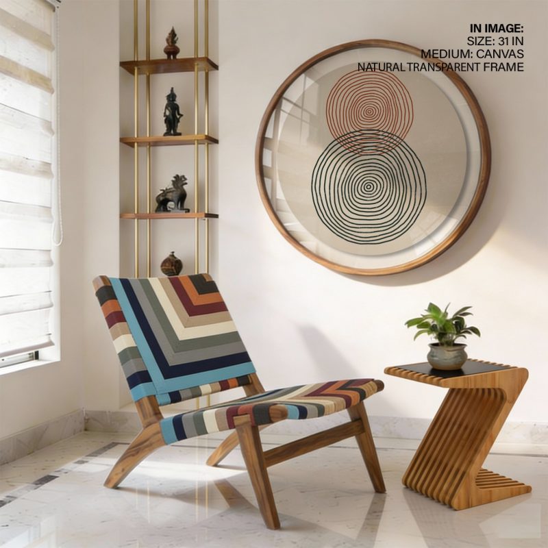 Minimalist Two Concentric Spirals – Wall Art