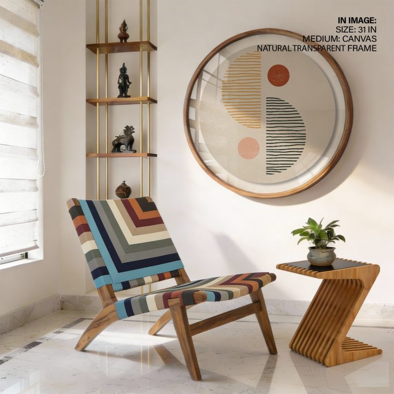 Abstract Semicircles and Circles – Wall Hanging