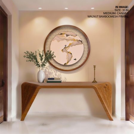 Oriental Golden Forms Tree Boat – Wall Art