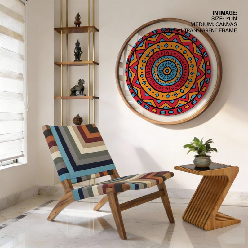 Mandala Concentric Geometric Patterns – Wall Painting