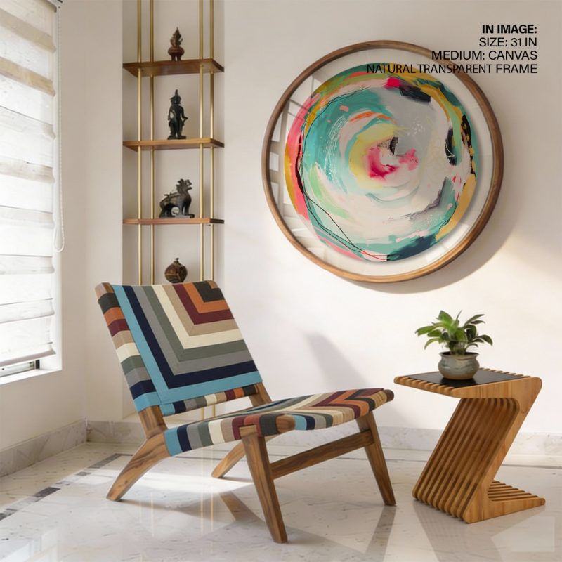 Abstract Swirling Brushstrokes – Wall Decor