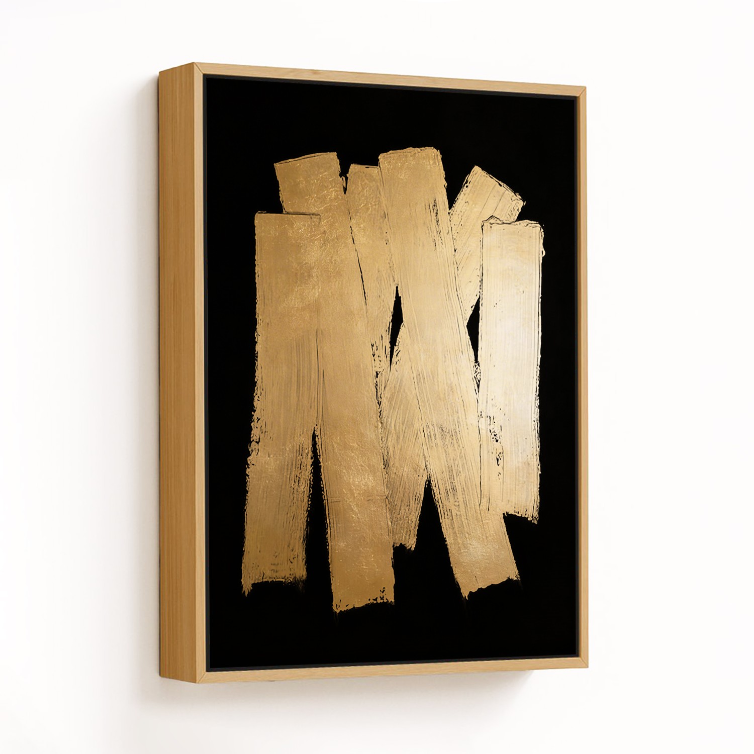 Gilded Echoes on Ebony Canvas - CHOOSE SIZE: Choos