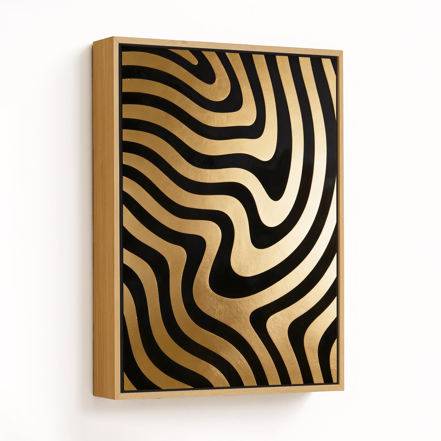 Golden Waves of Modern Art - CHOOSE SIZE: Choose h